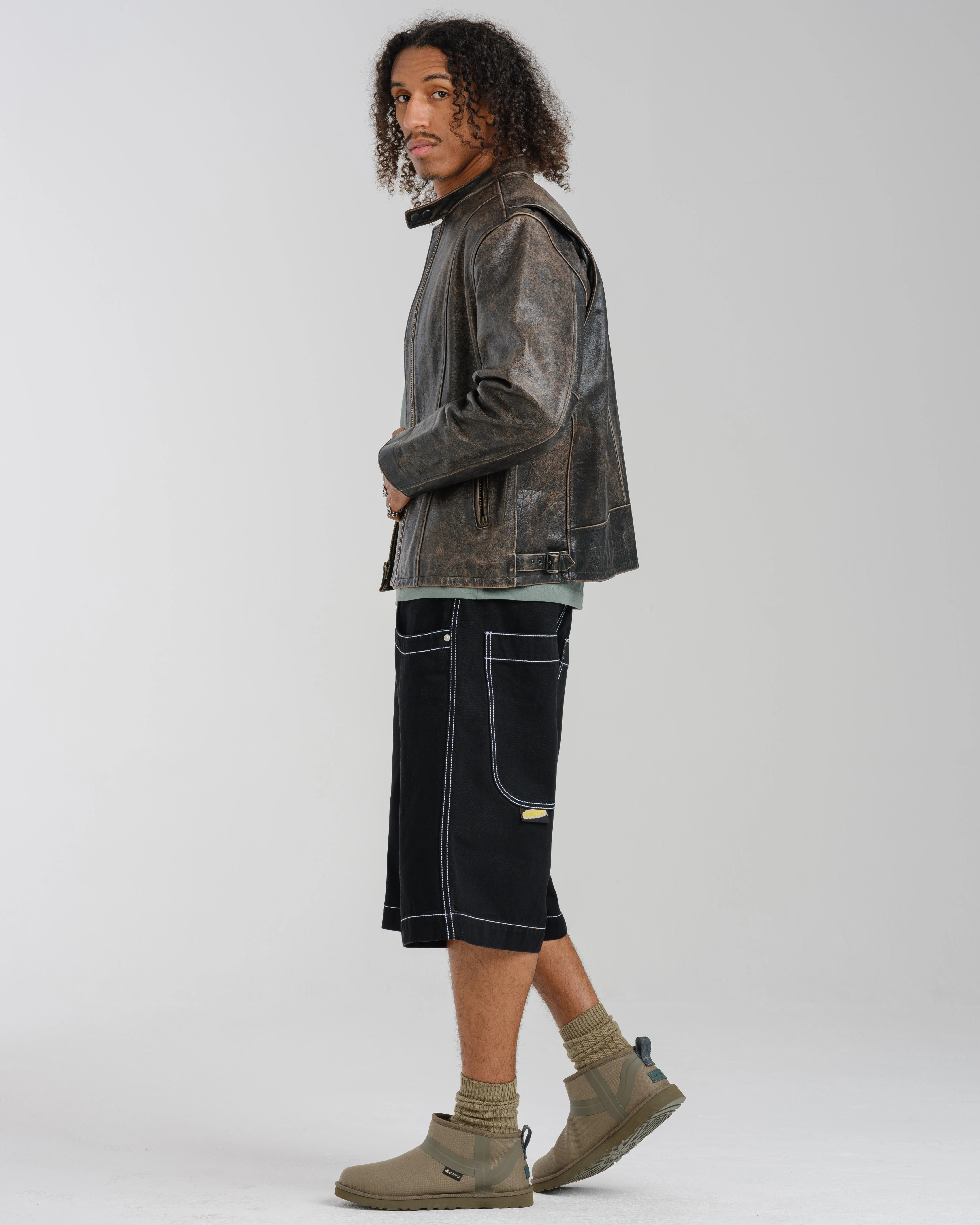 101 Twin Cannon Shorts. 14". Black/Silver J. - Image 3