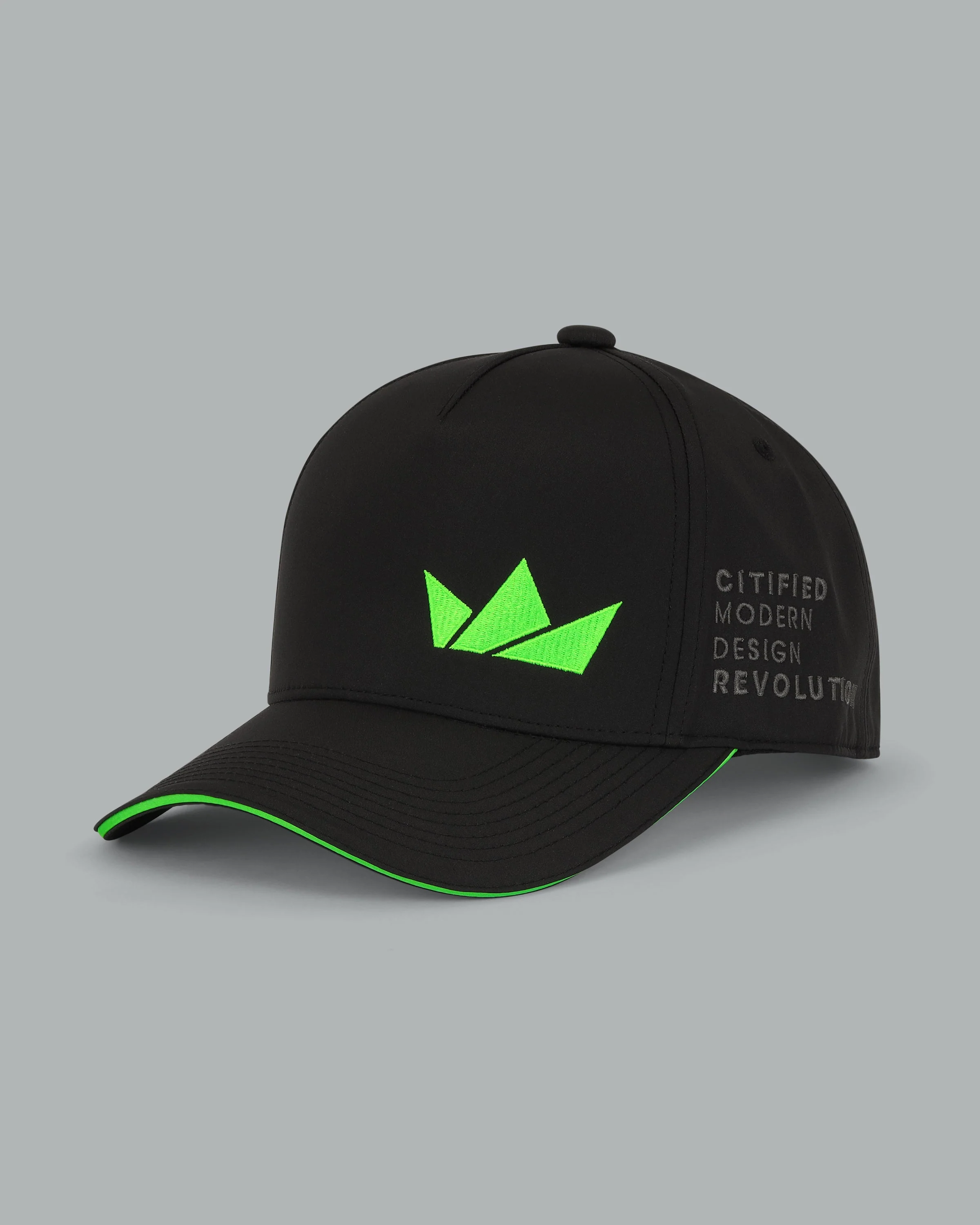 Crown Logo Hat. Neon Green. - Image 3