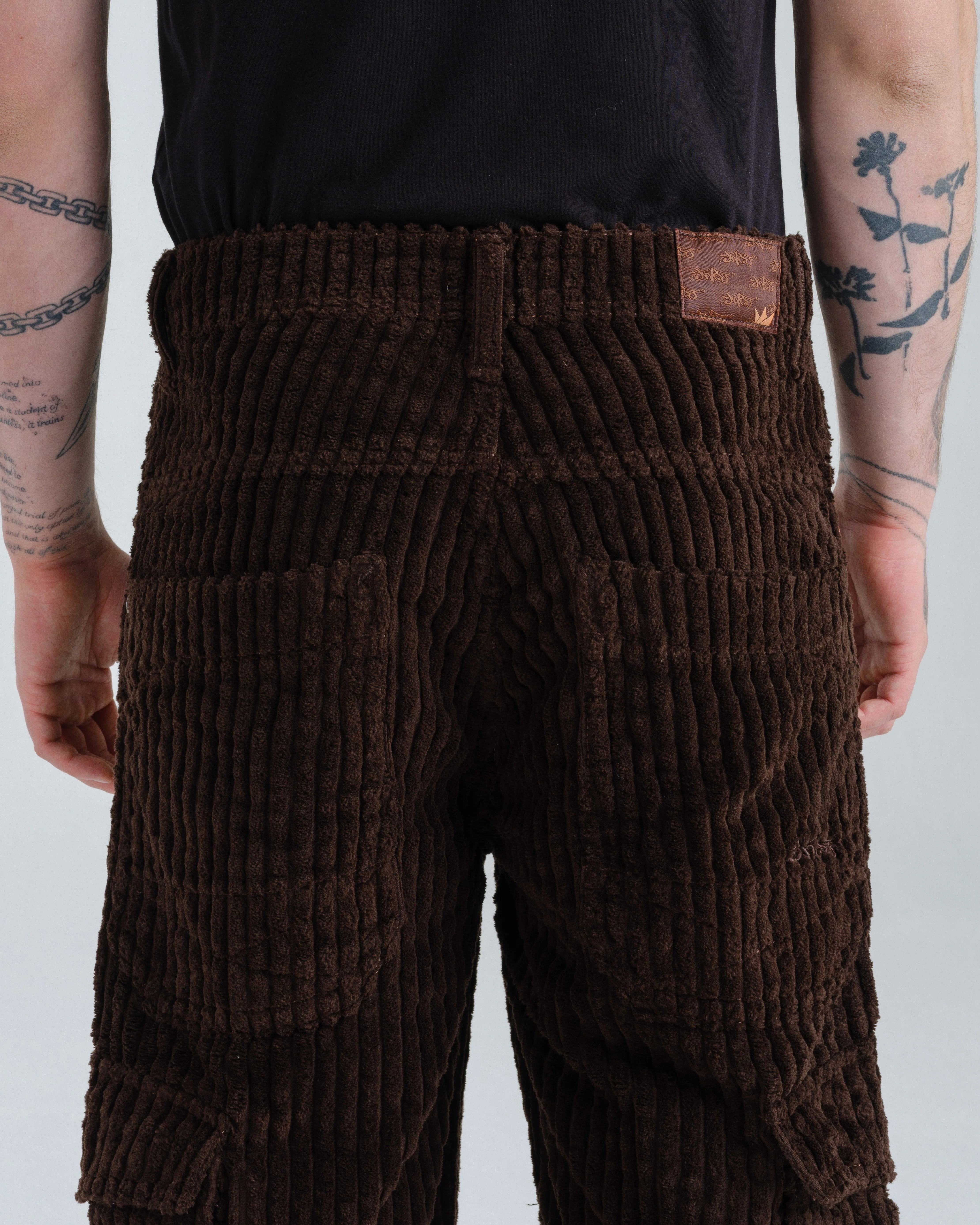 Quad Cargo. 23". 2 Wale Corduroy. Java Brown. - Image 7