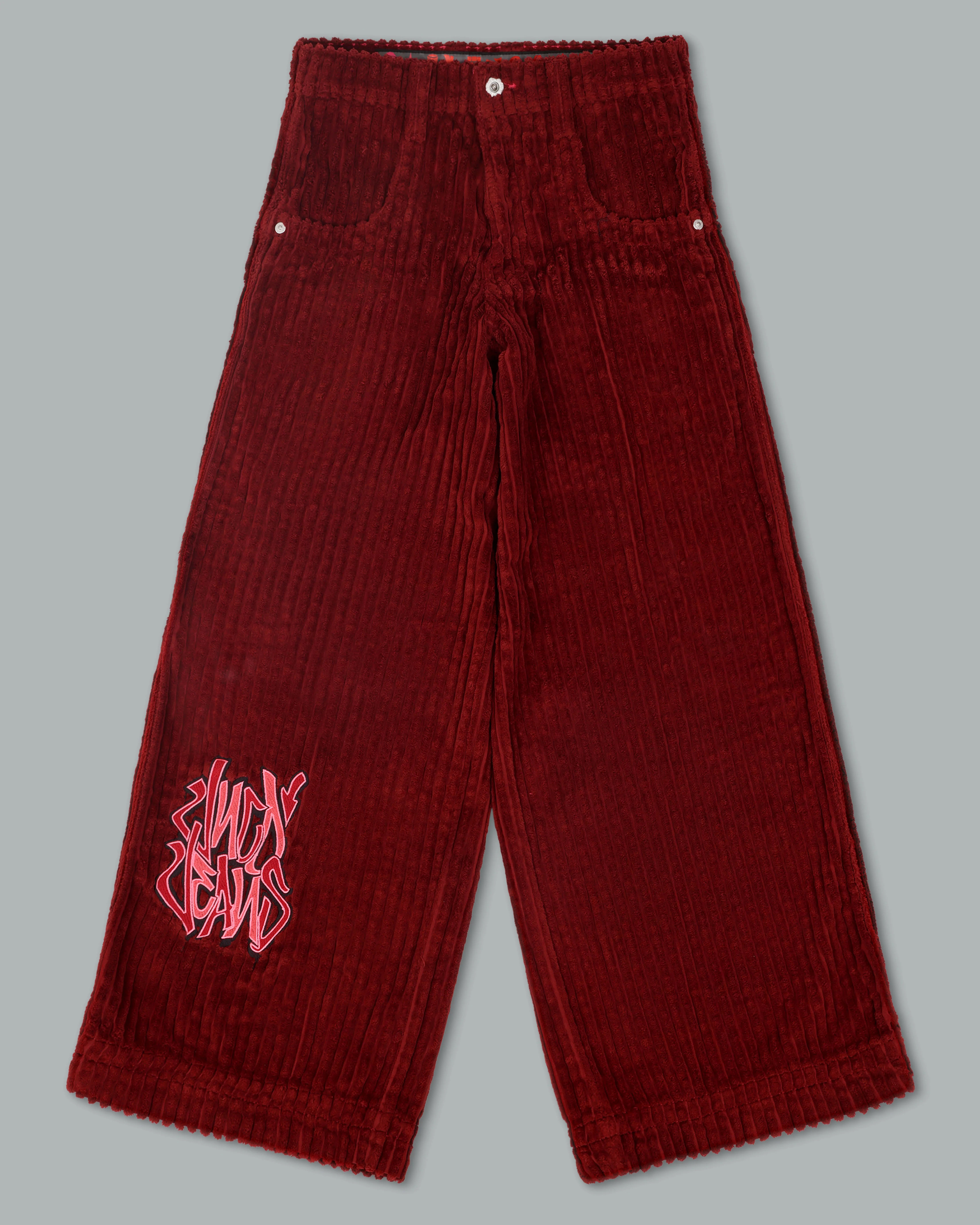 Rollin. 26". 2 Wale Corduroy. Burgundy. - Image 10