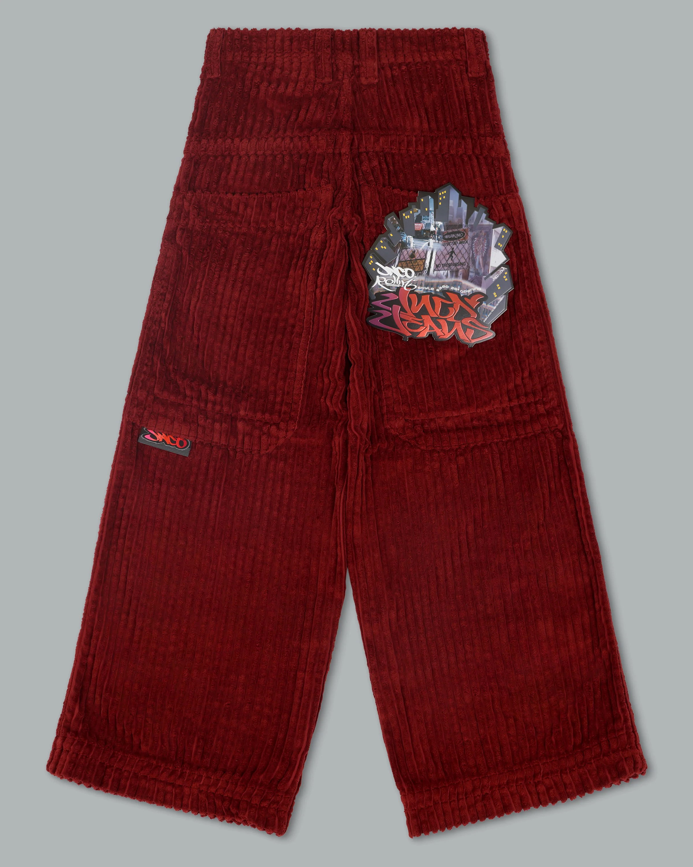 Rollin. 26". 2 Wale Corduroy. Burgundy. - Image 11