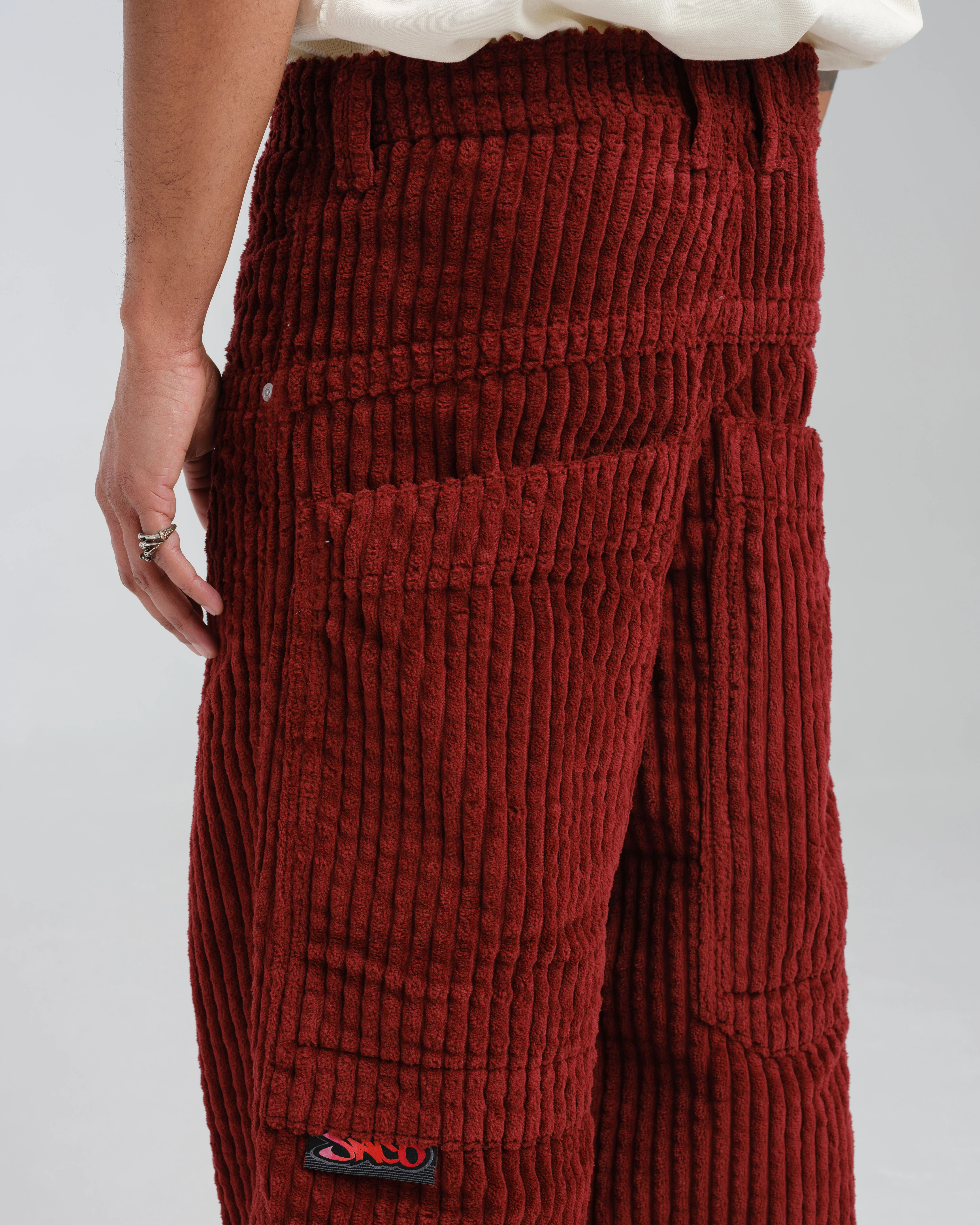 Rollin. 26". 2 Wale Corduroy. Burgundy. - Image 8