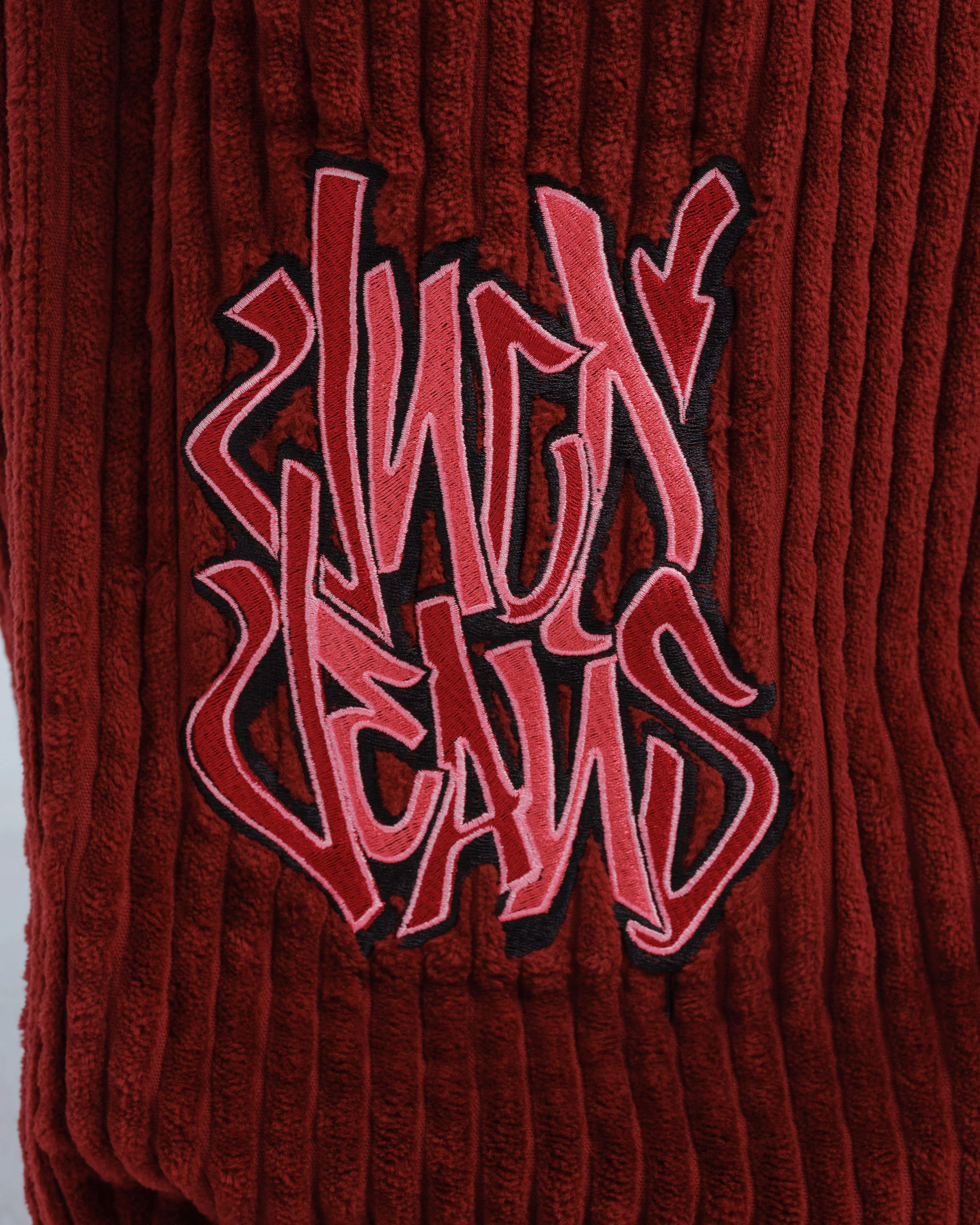 Rollin. 26". 2 Wale Corduroy. Burgundy. - Image 9