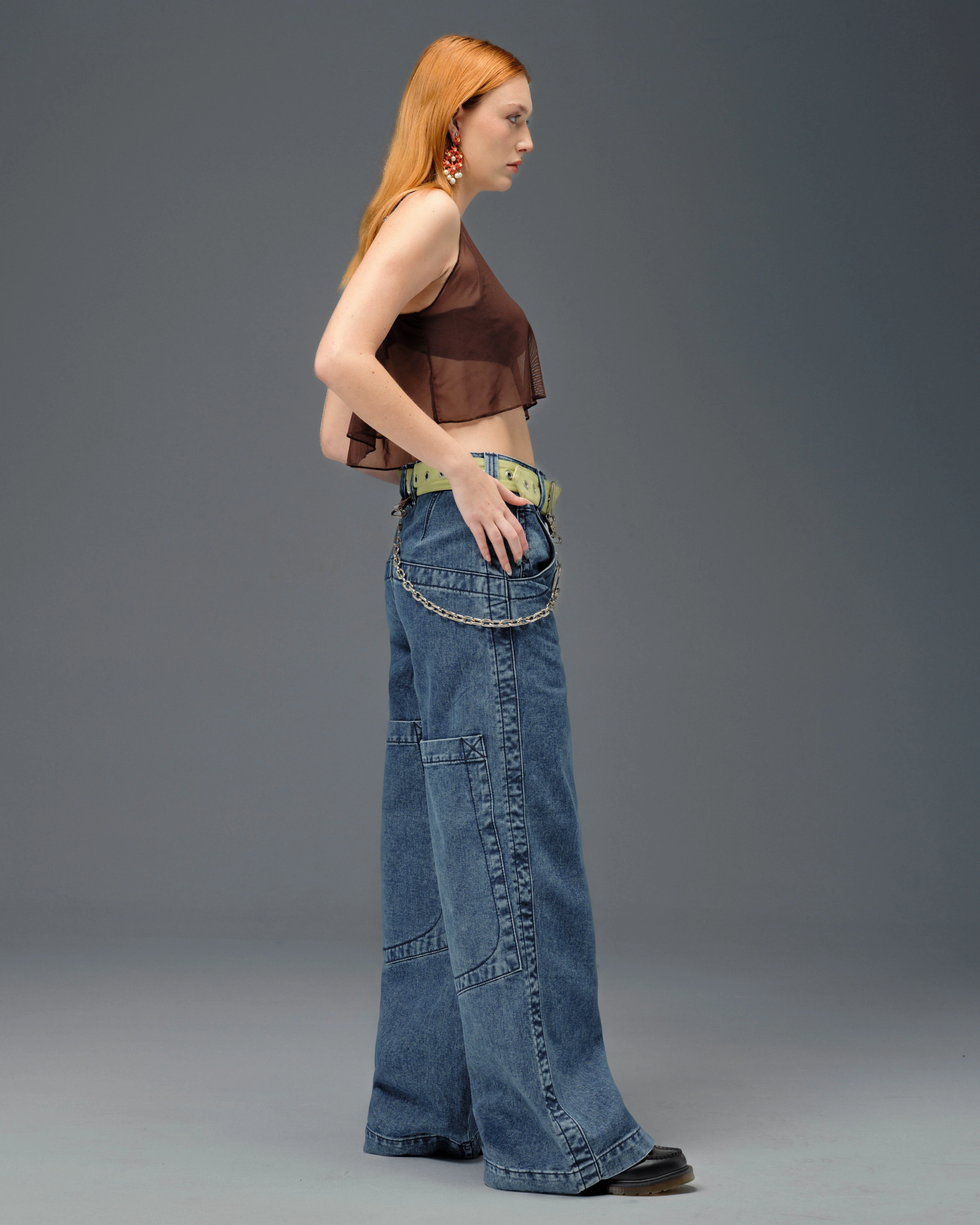 The Camilla Jeans. 27”. Dark Stone. - Image 6