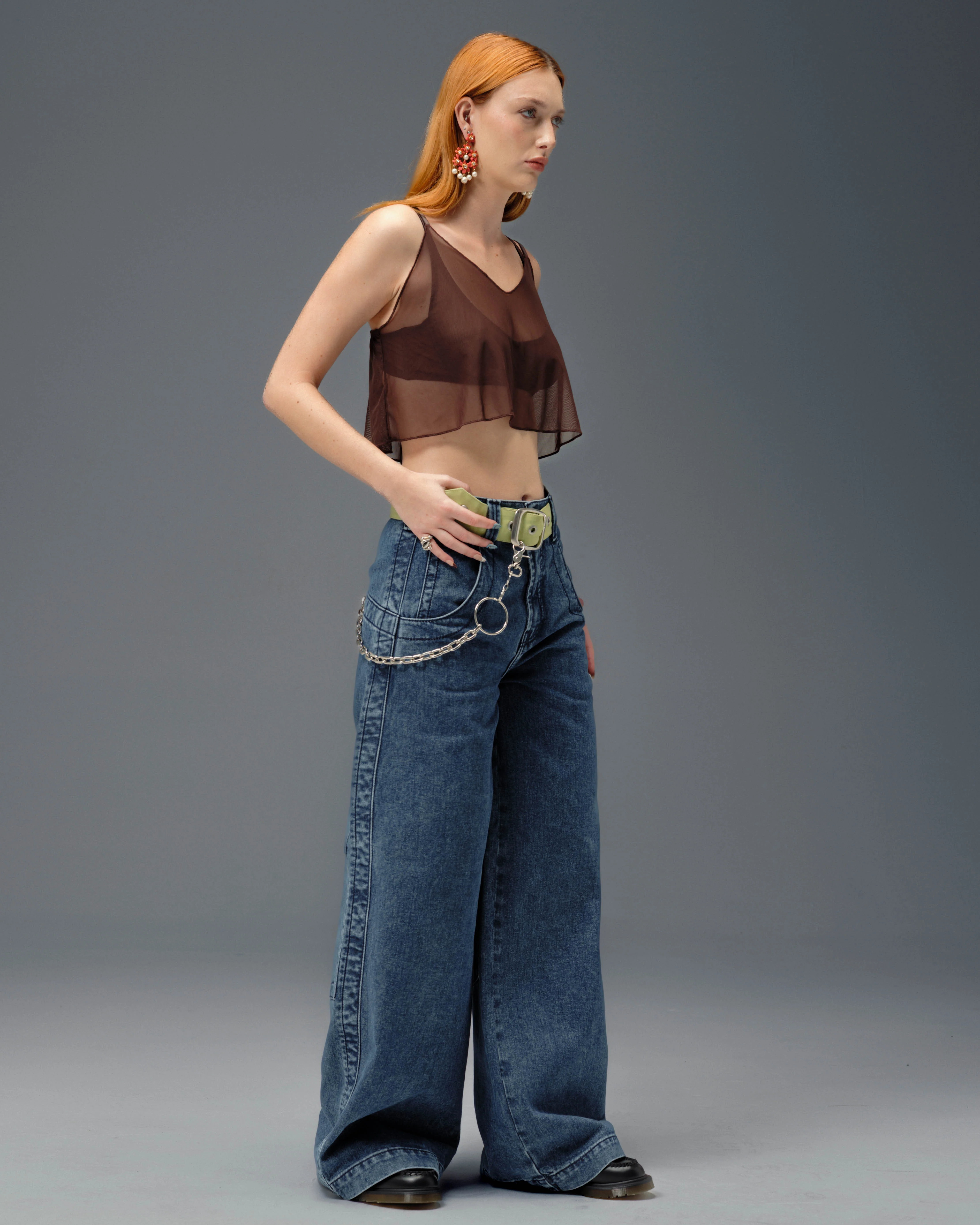 The Camilla Jeans. 27”. Dark Stone. - Image 7