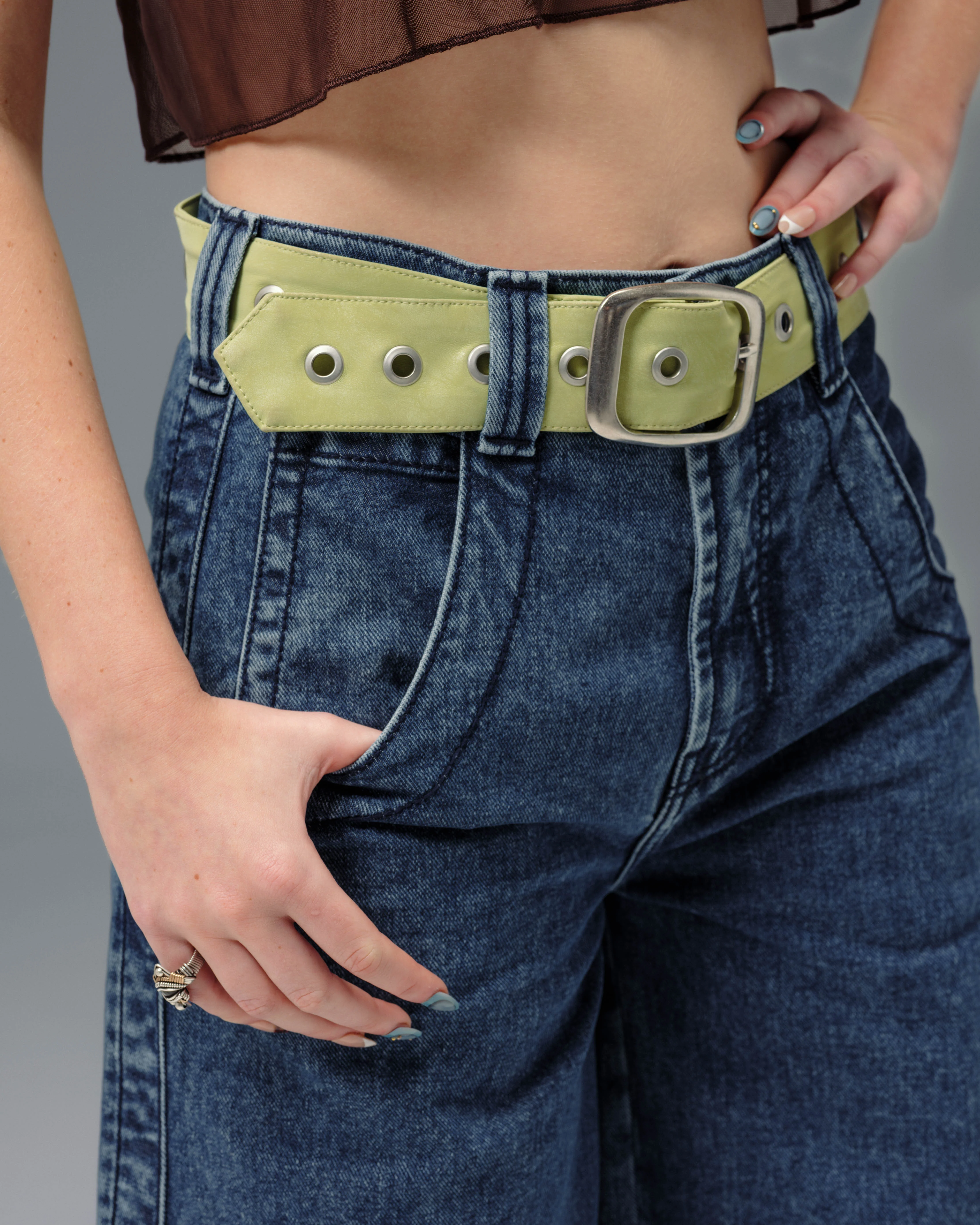 The Camilla Jeans. 27”. Dark Stone. - Image 8