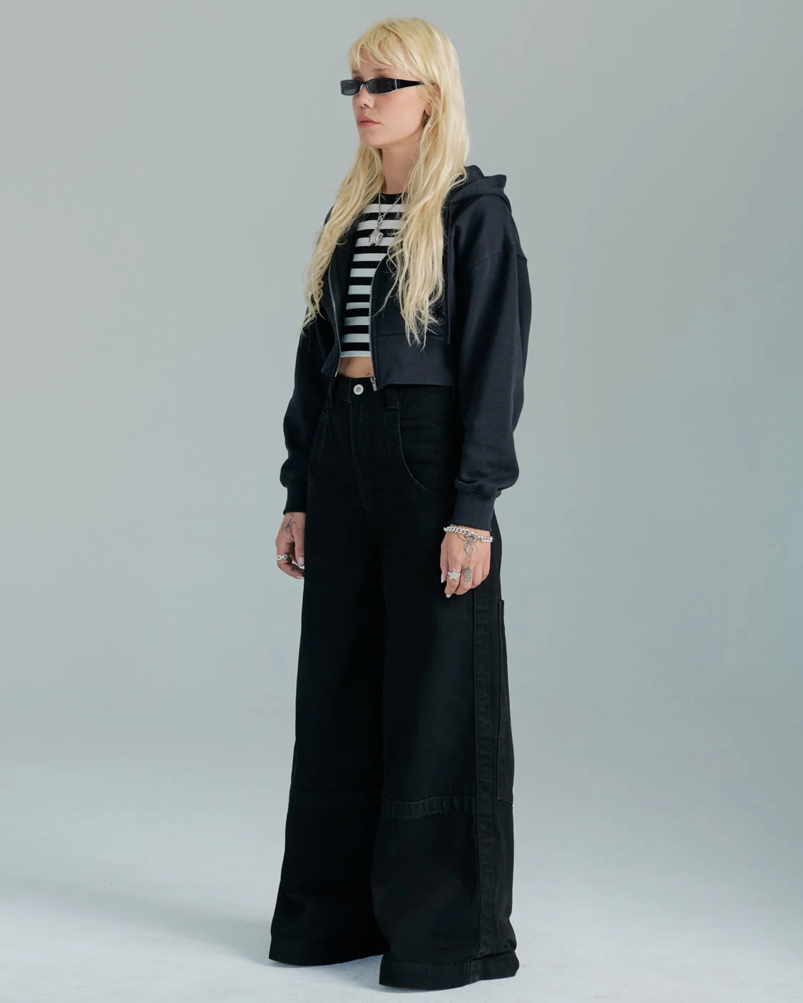 The Camilla Jeans. 27”. Jet Black. - Image 3