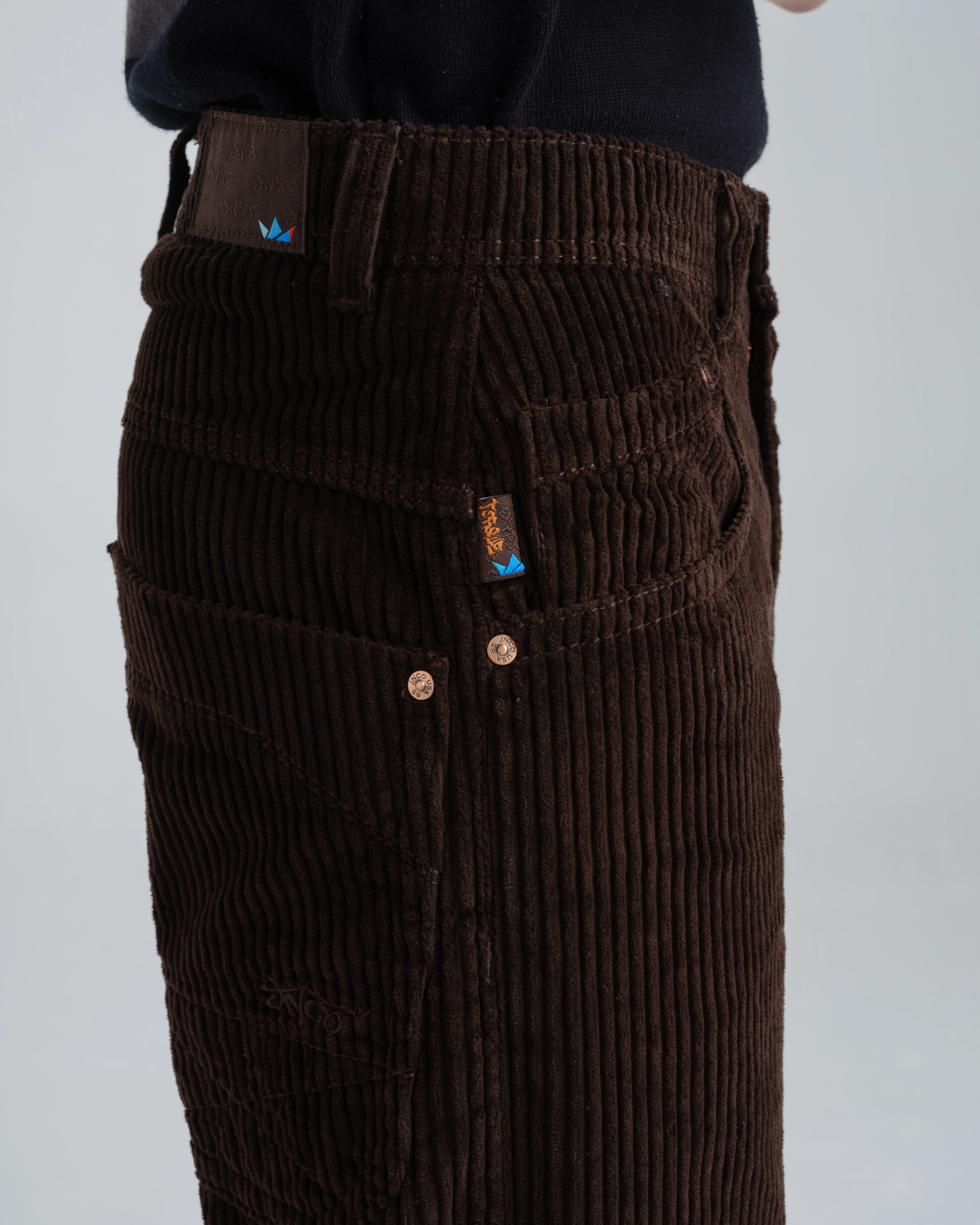 Torque Cargo Carpenter. 23". 4 Wale Corduroy. Java Brown. - Image 7