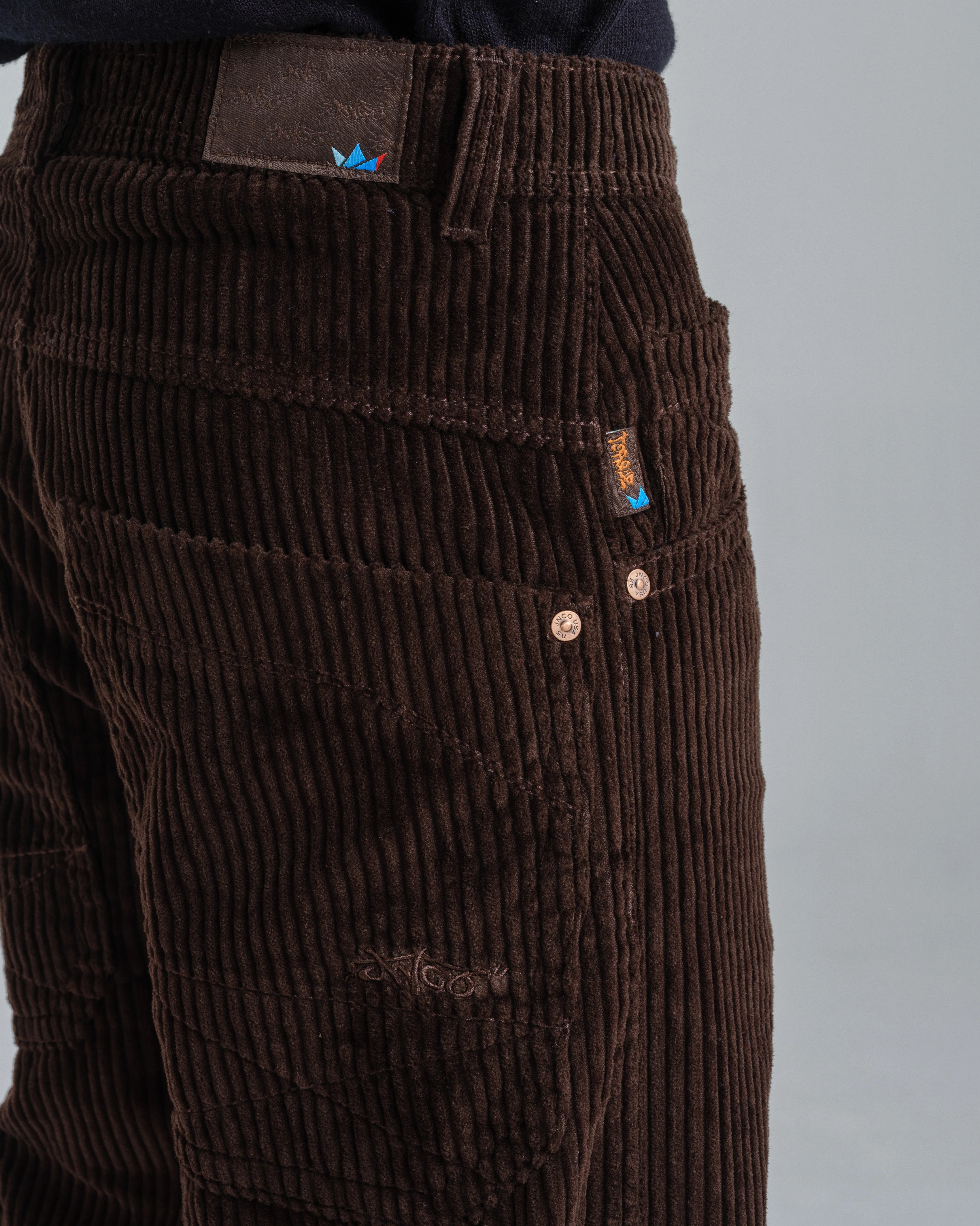 Torque Cargo Carpenter. 23". 4 Wale Corduroy. Java Brown. - Image 9