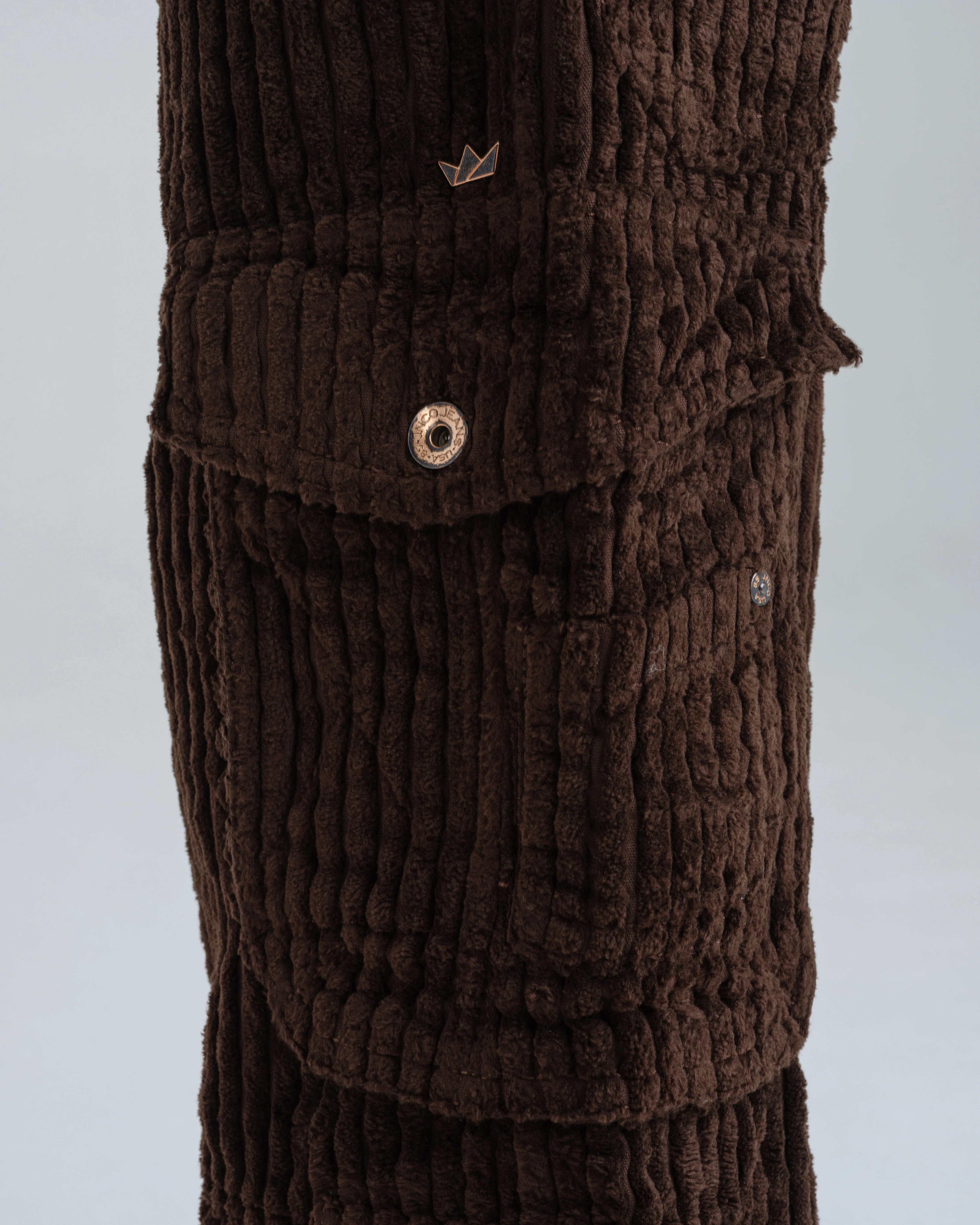 W Quad Cargo. 23". 2 Wale Corduroy. Java Brown. - Image 11