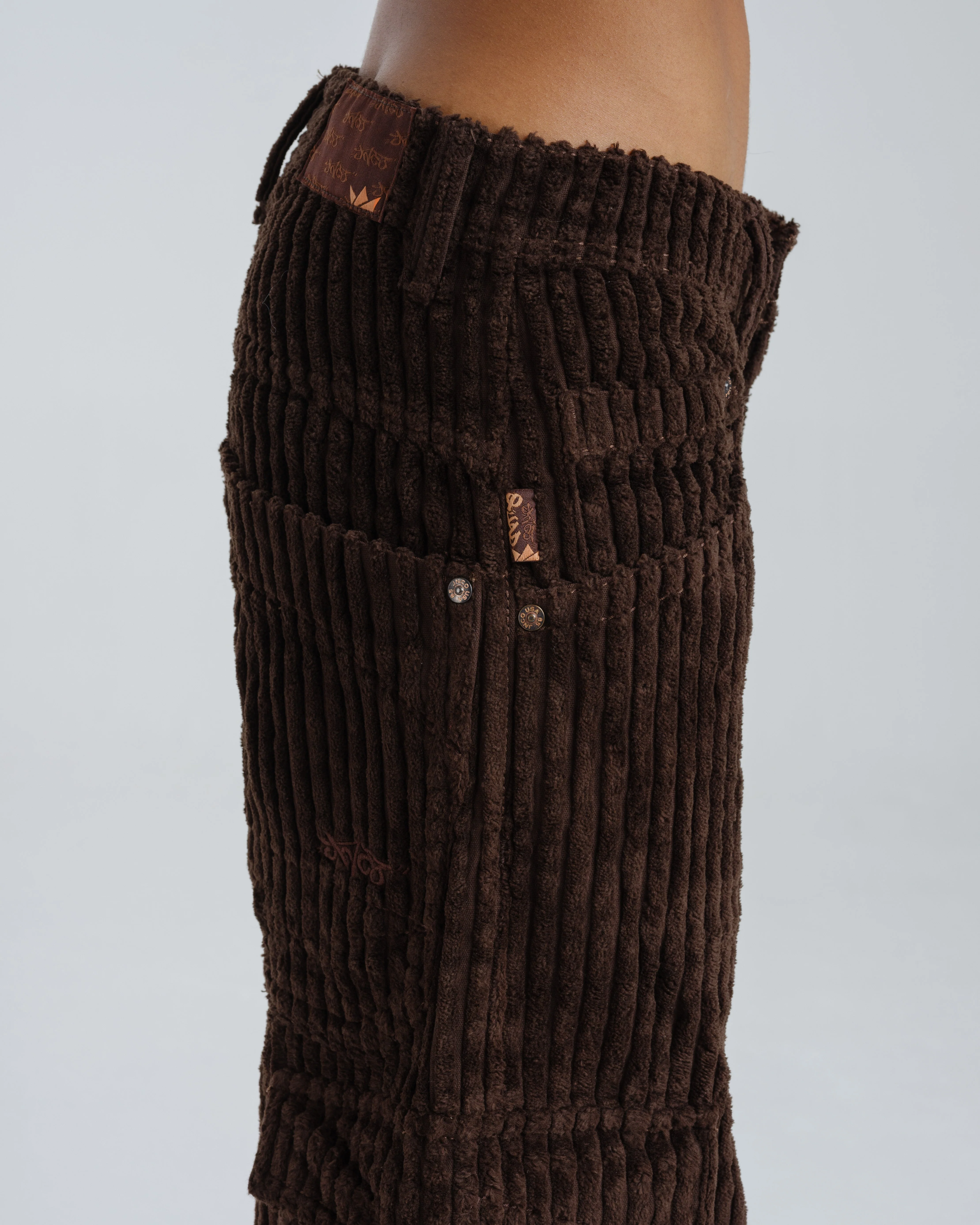 W Quad Cargo. 23". 2 Wale Corduroy. Java Brown. - Image 7