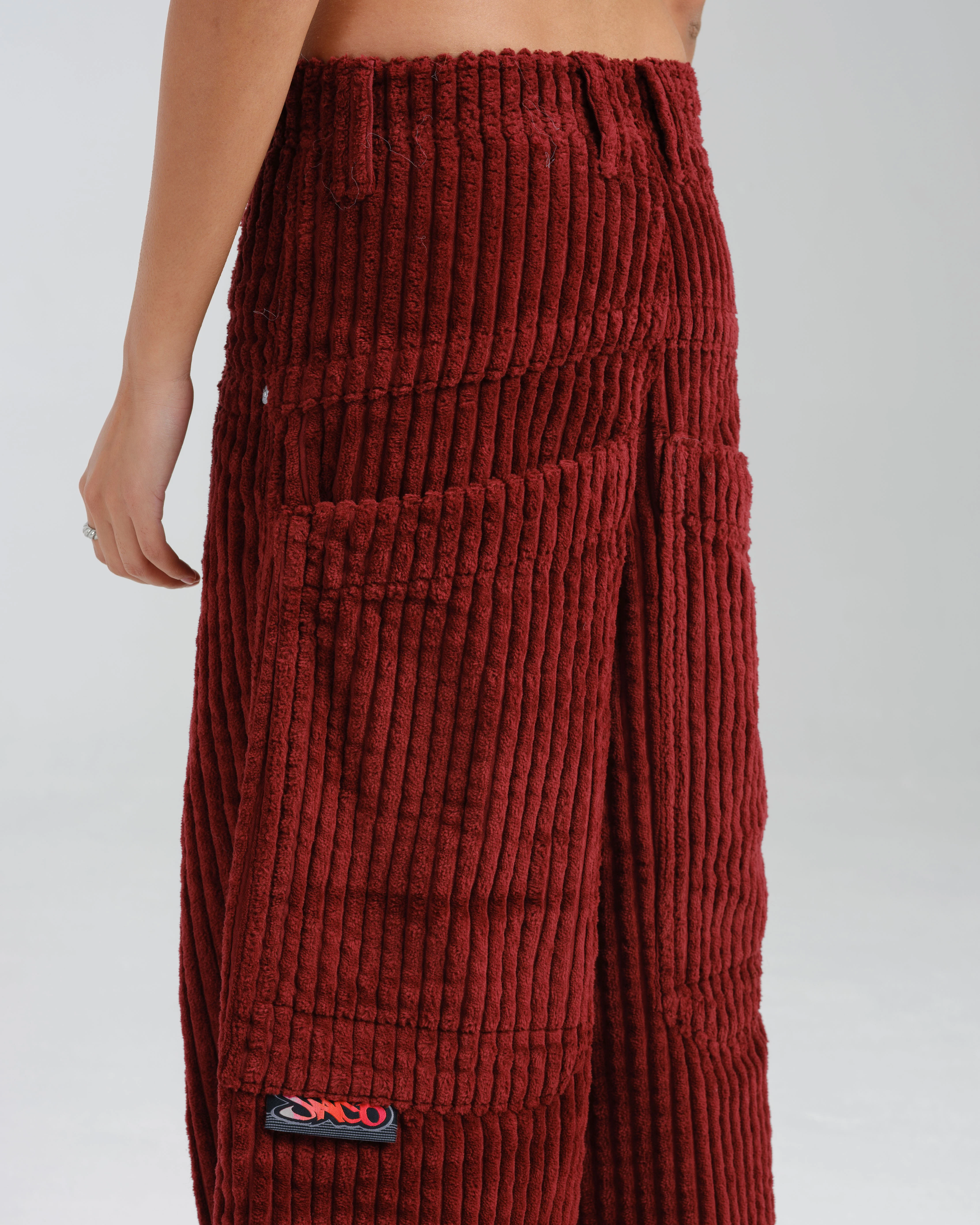 W Rollin. 26". 2 Wale Corduroy. Burgundy. - Image 8