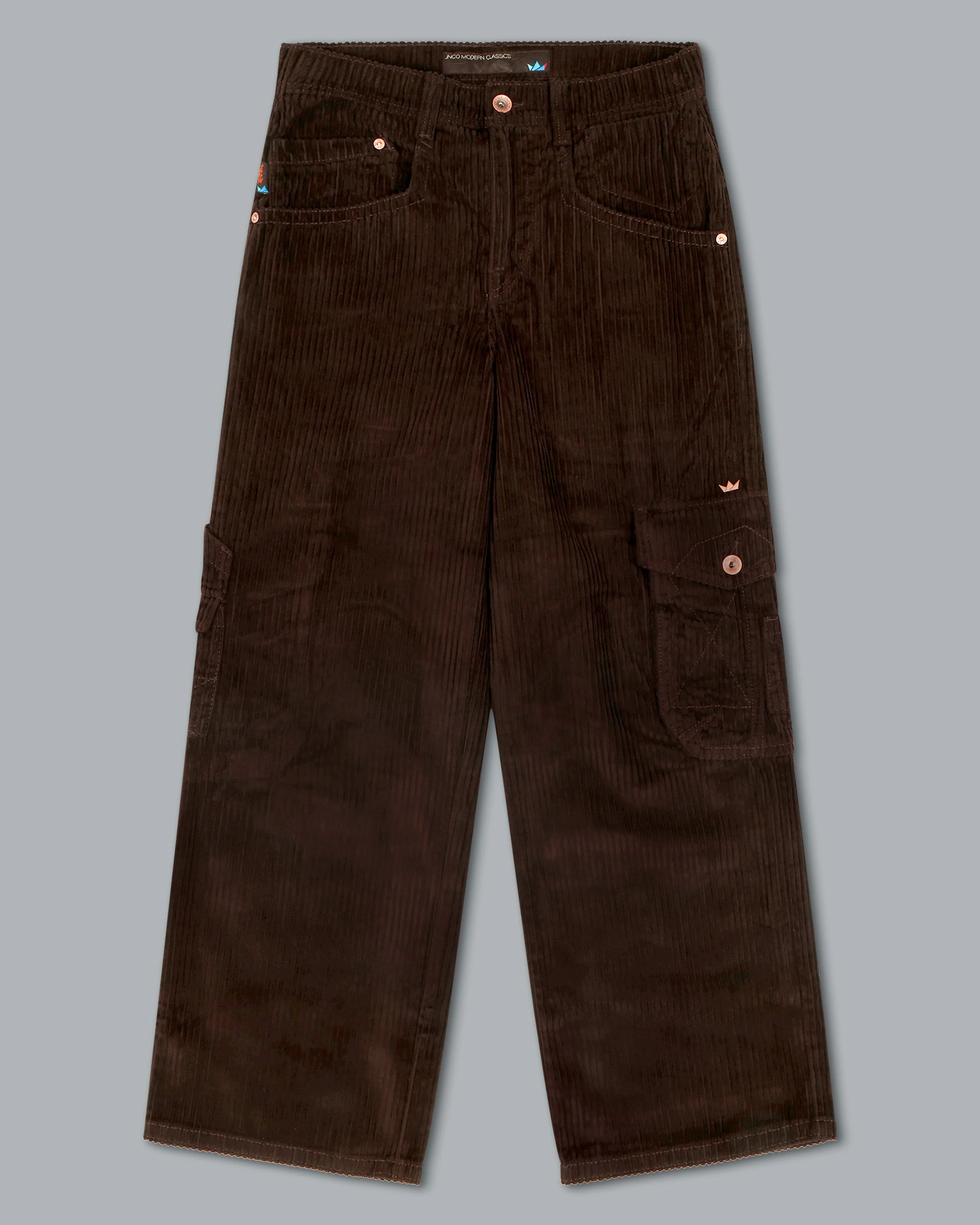 W Torque Cargo Carpenter. 23". 4 Wale Corduroy. Java Brown. - Image 11