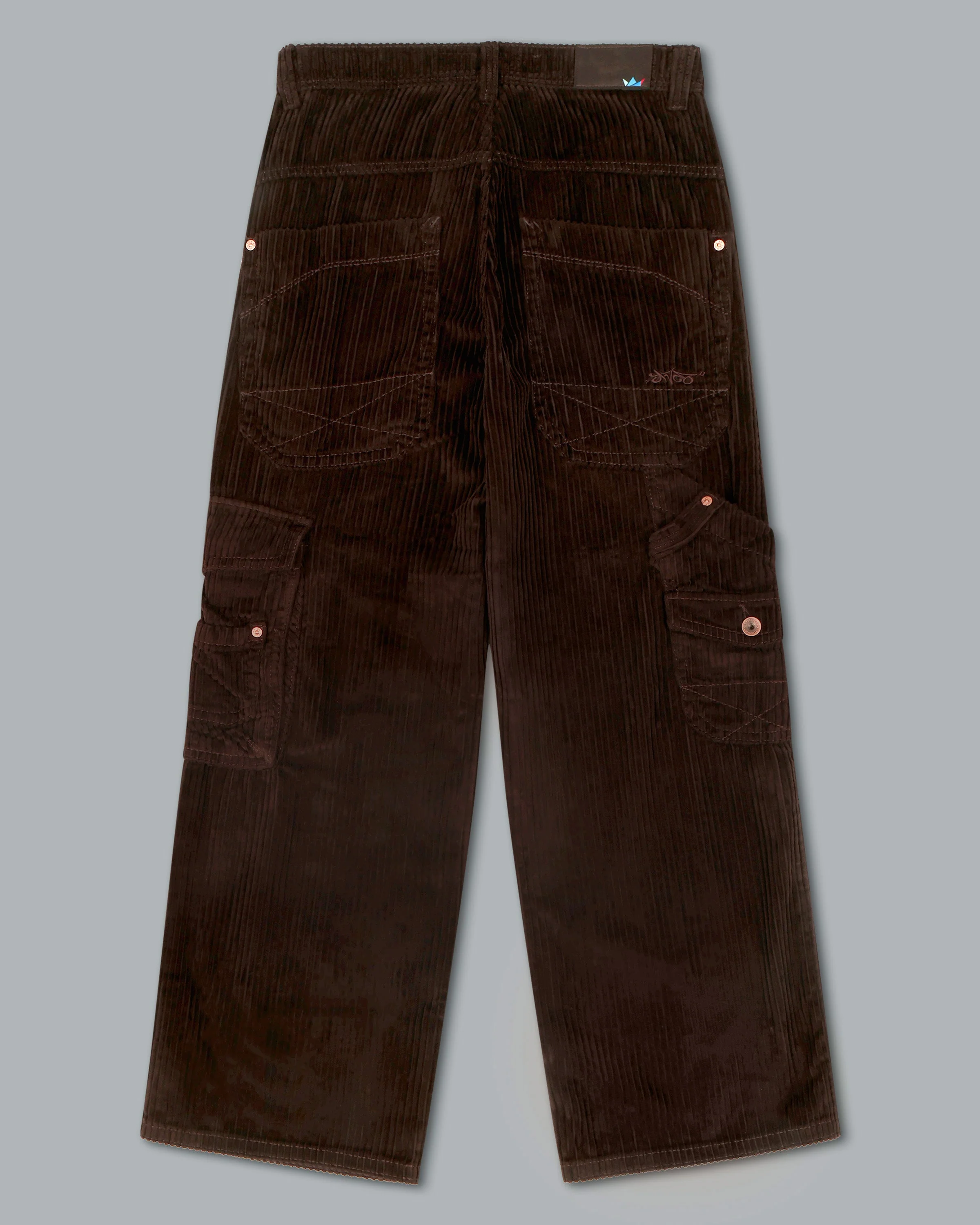 W Torque Cargo Carpenter. 23". 4 Wale Corduroy. Java Brown. - Image 12