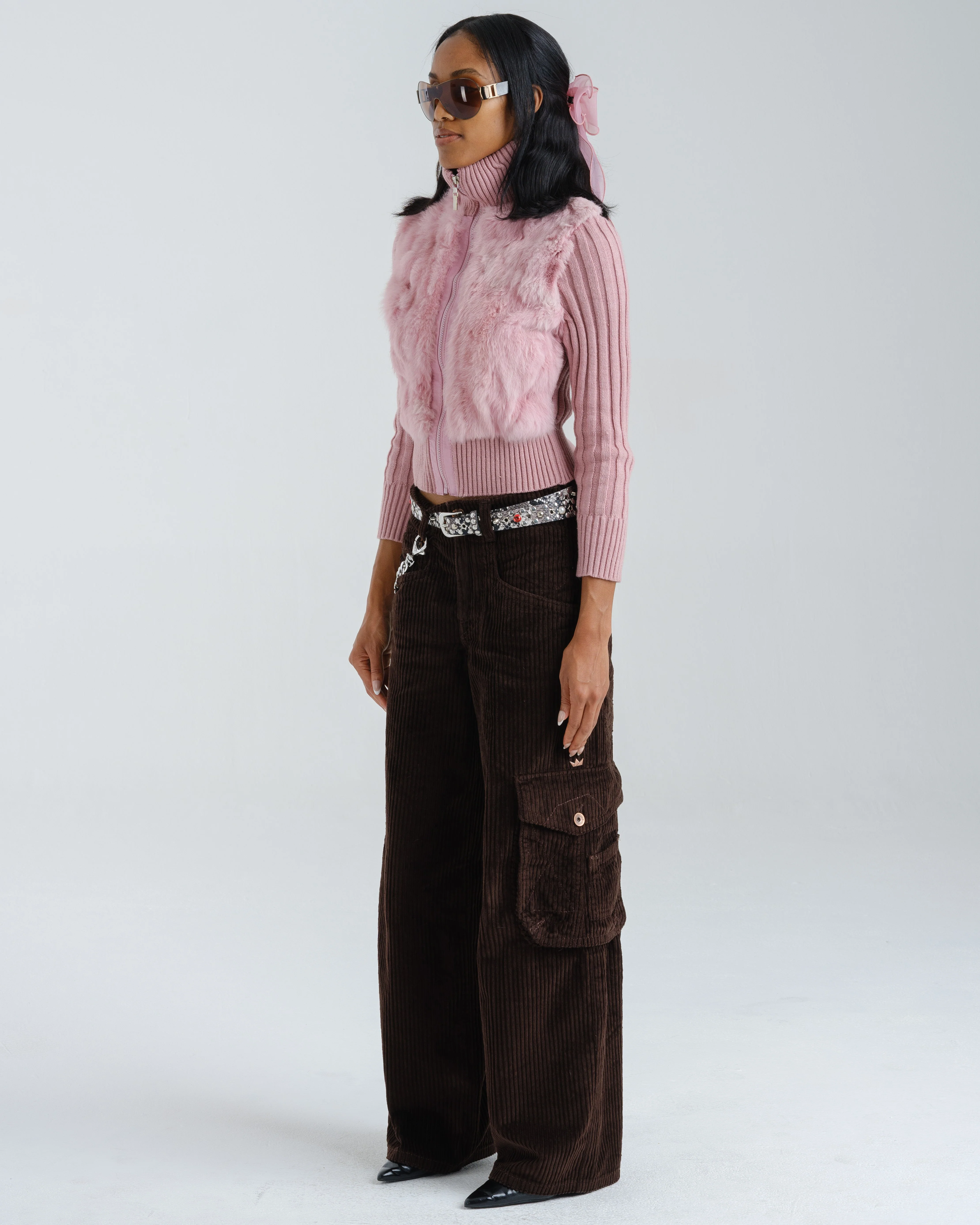 W Torque Cargo Carpenter. 23". 4 Wale Corduroy. Java Brown. - Image 3